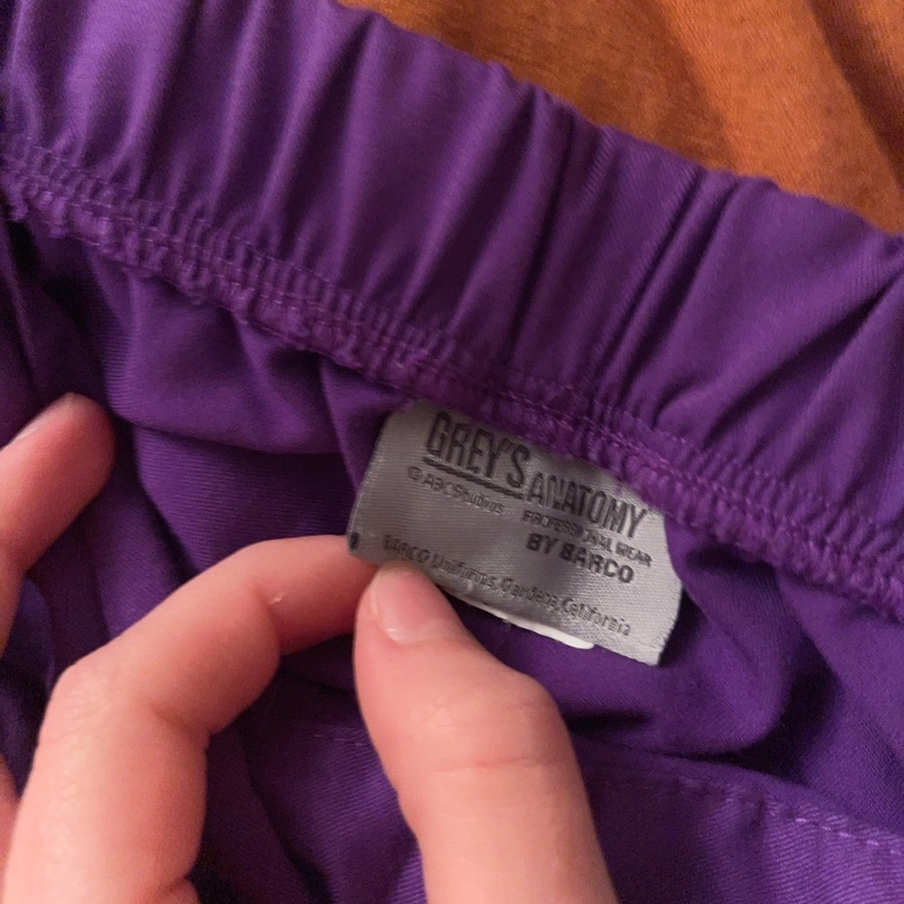 S Purple Gray’s Anatomy Scrub Pants